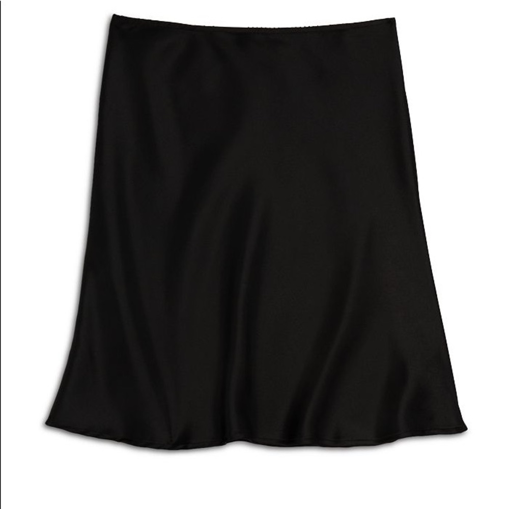 Aqua Satin Mini skirt - black, size S